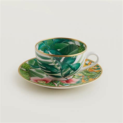 Hermès Passifolia Tea Cup and Saucer 